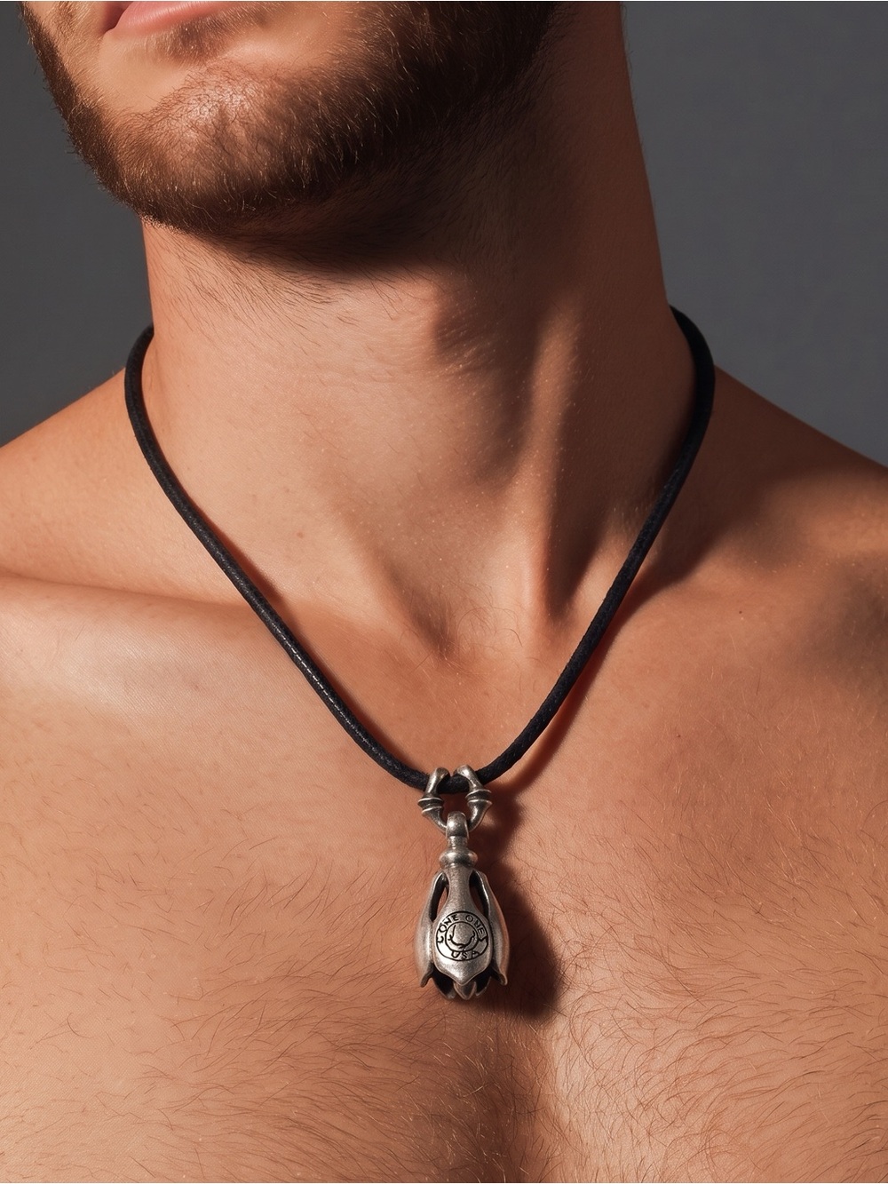 LONE ONES Tear Bell Pendant Sterling Silver 925 Necklace Unisex